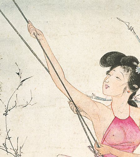 解放-胡也佛的仕女画和最知名的金瓶梅秘戏图
